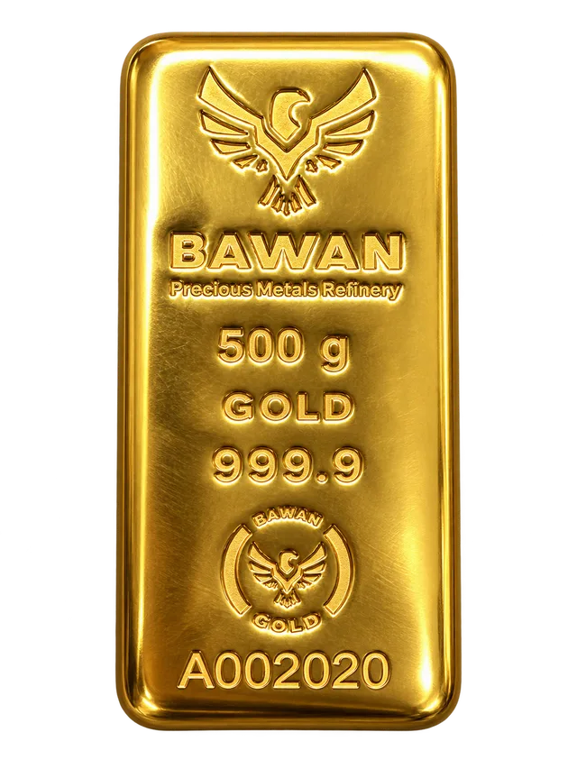 500 g Gold Bar — 999.9 AU
